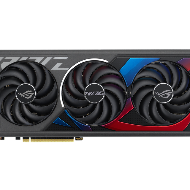 Front Side of the Rog Strix Ge Force Rtx 4070 Ti Graphics Card